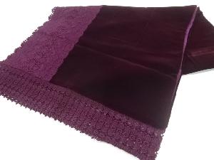 ビロードレース花模様ショール